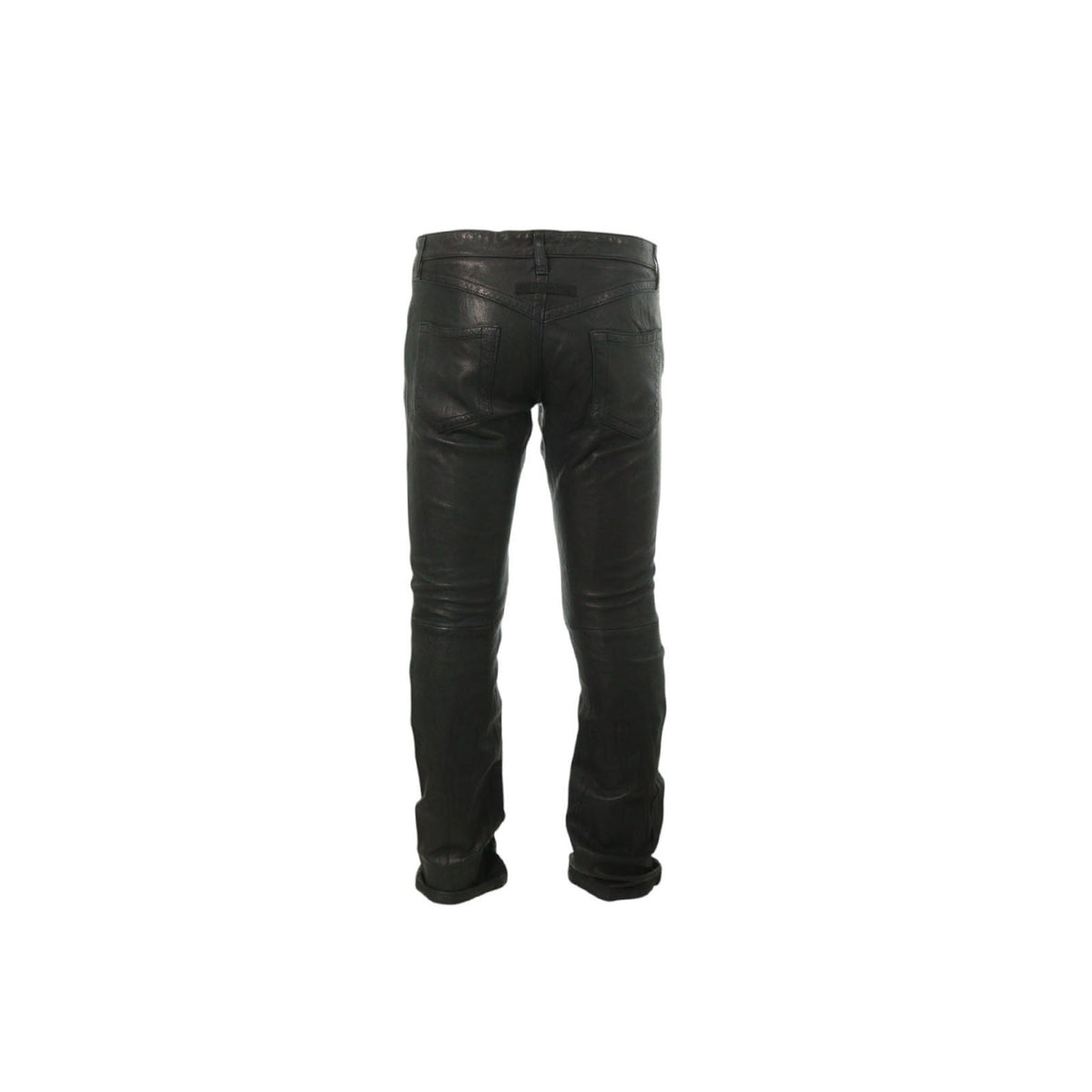 JEAN'S PAUL GAULTIER Black Sheepskin Casual Pants Size 48