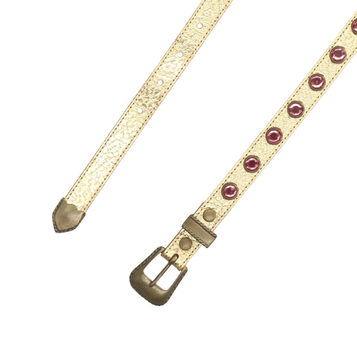 NUMBER (N)INE Gold Pink Belt