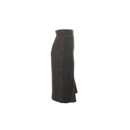 Vivienne Westwood Wool Skirt Gray Beige Size 40