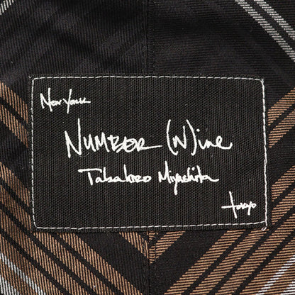 NUMBER (N)INE 2009S/S Cotton Silk Long Sleeve Shirt Black Size 3