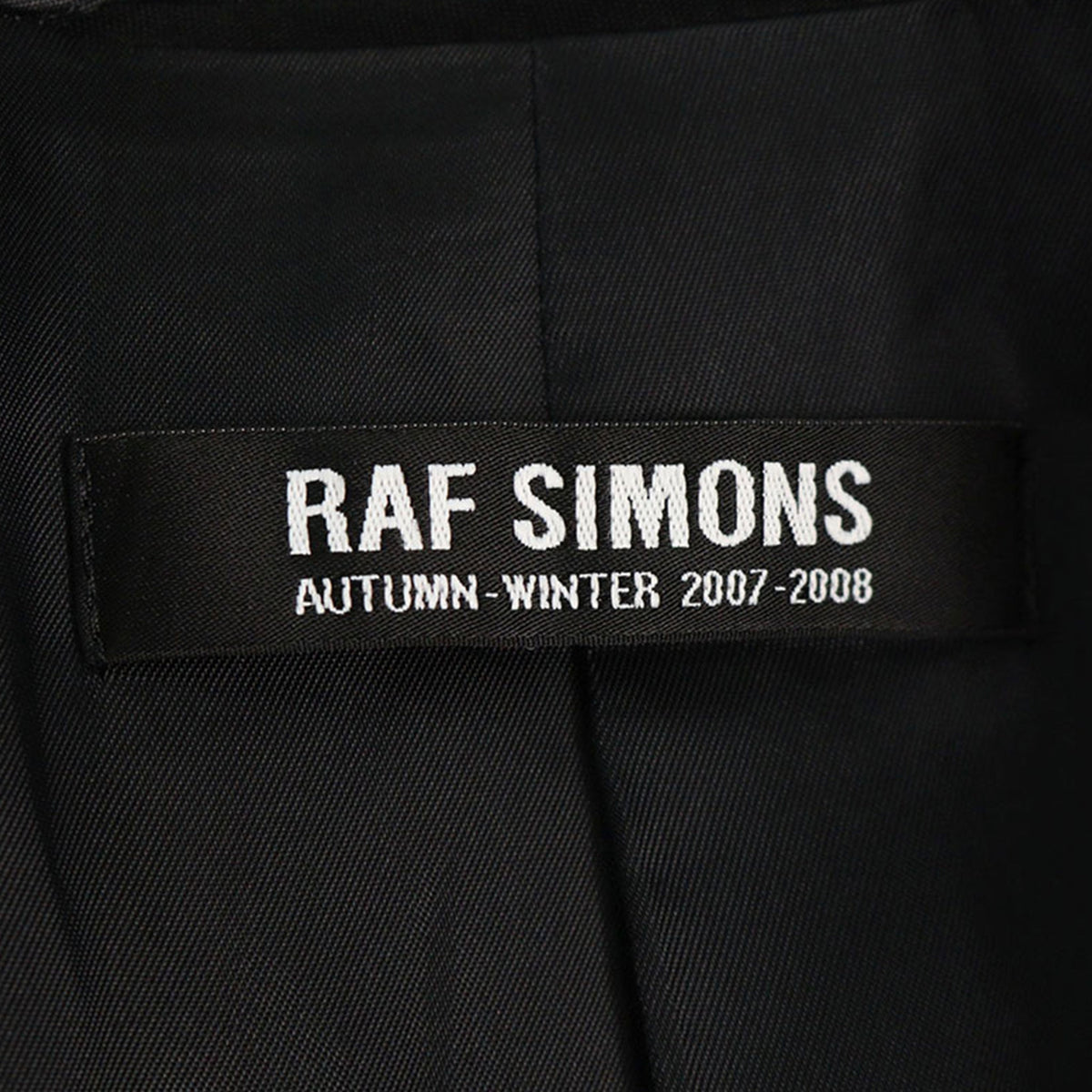 RAF SIMONS 2007 A/W Wool Jacket Black Size 44
