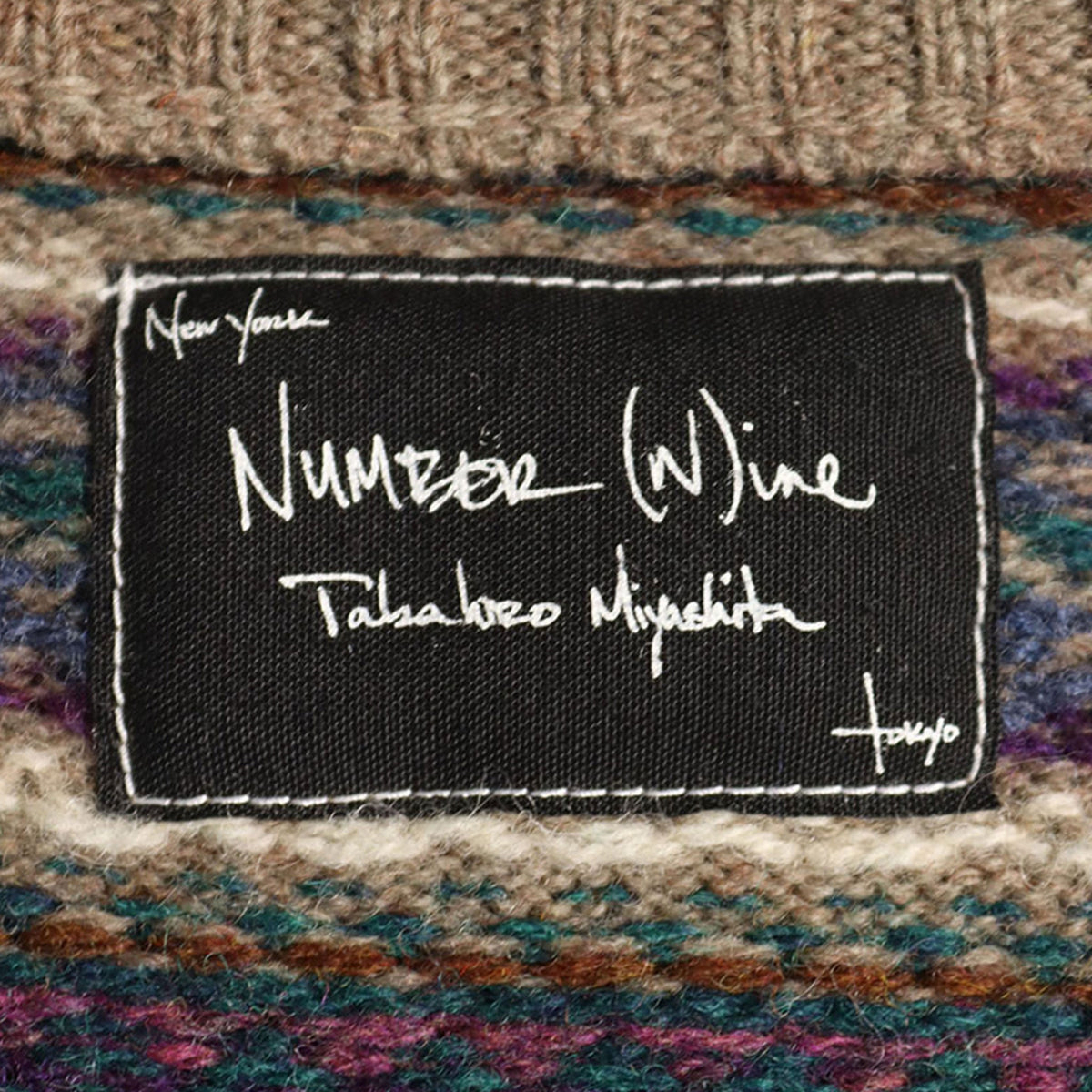 NUMBER (N)INE Wool Sweater Brown Size 2