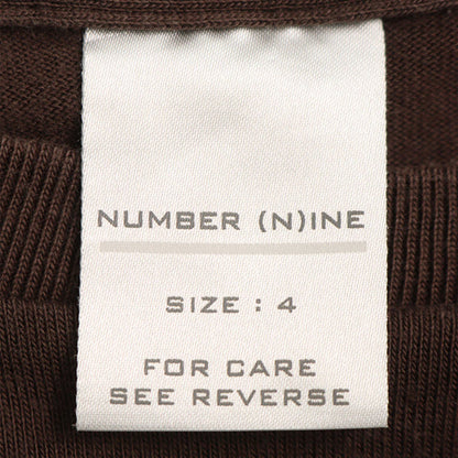 NUMBER (N)INE 2002 A/W Cotton T-Shirt Brown/Beige Size 4