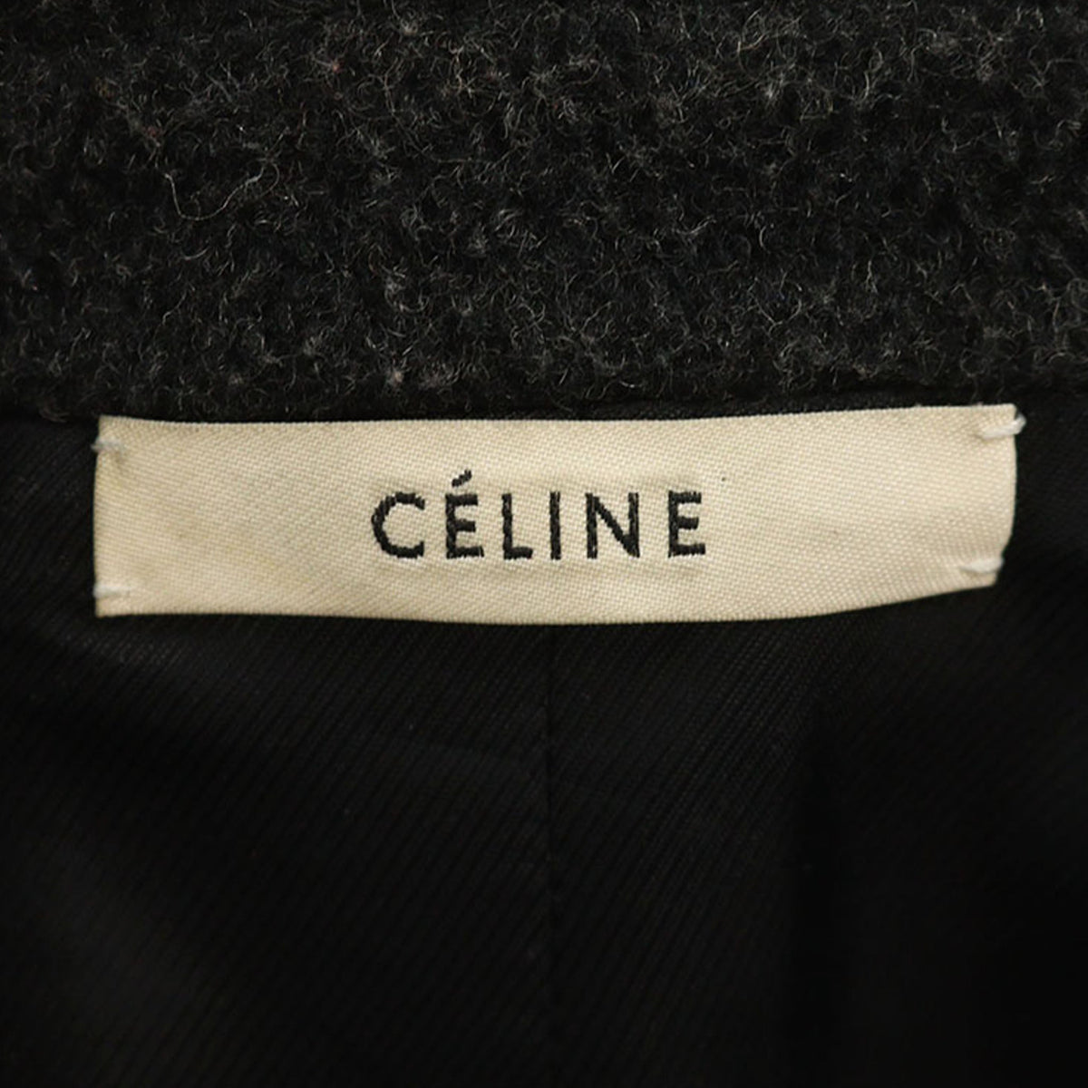 CELINE Gray Wool Coat Size 36