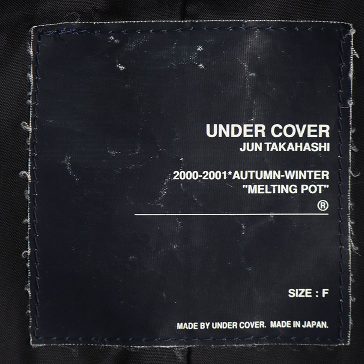 UNDERCOVER 2000 A/W Dark Navy Wool Coat