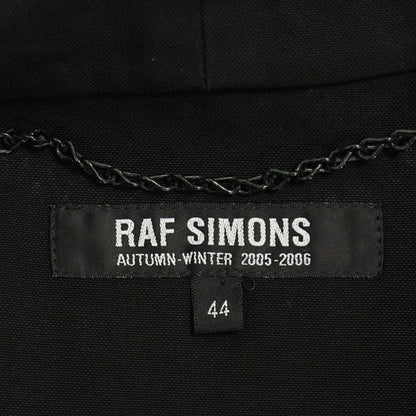 RAF SIMONS 2005 A/W Cotton Coat Black White Size 44