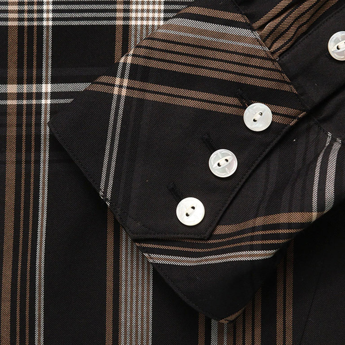 NUMBER (N)INE 2009S/S Cotton Silk Long Sleeve Shirt Black Size 3