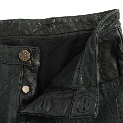 JEAN'S PAUL GAULTIER Black Sheepskin Casual Pants Size 48