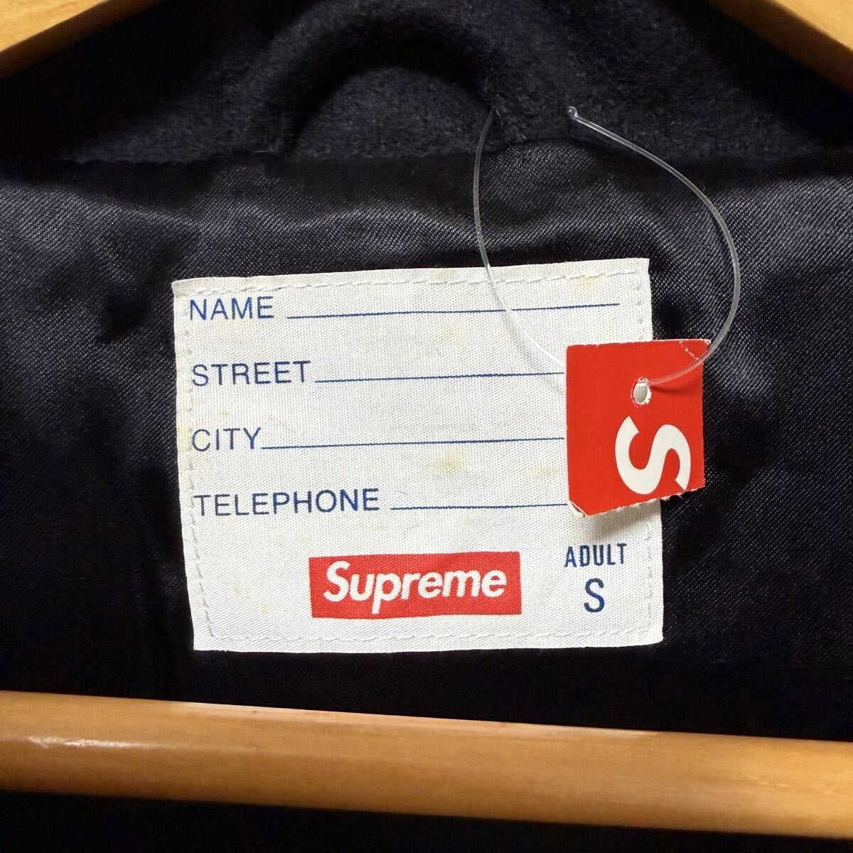 Supreme - Supreme 16AW Stars Zip Stadium Jacket Black Size S