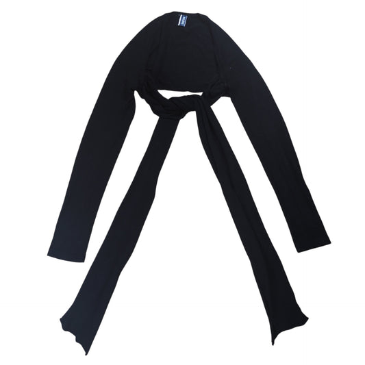 Jean Paul GAULTIER Black Long Bolero Cardigan Size M