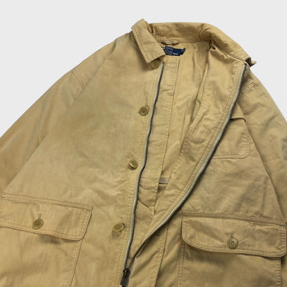 POLO by Ralph Lauren Beige Mid-Length Hunting Jacket Size XL