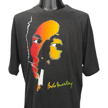 BOB MARLEY 90s Rasta Portrait T-Shirt Size XL