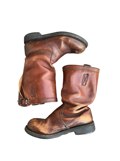 Dirk Bikkembergs Brown Aging Engineer Boots Size 37
