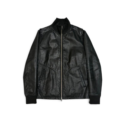 Vintage Black G.G.D Pig Leather Shirt Size 2