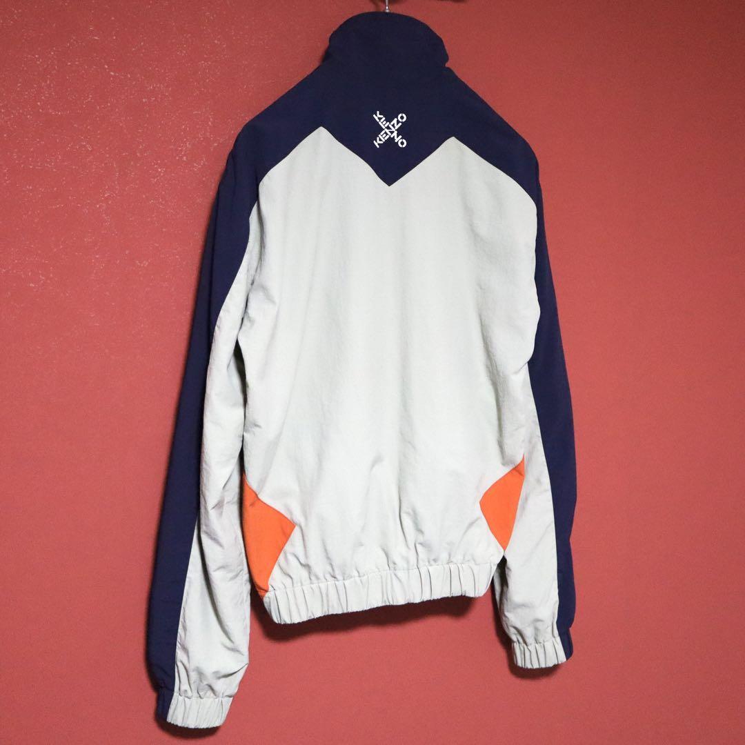 Kenzo Colorblock Logo Nylon Zip Jacket Size S