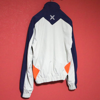 Kenzo Colorblock Logo Nylon Zip Jacket Size S
