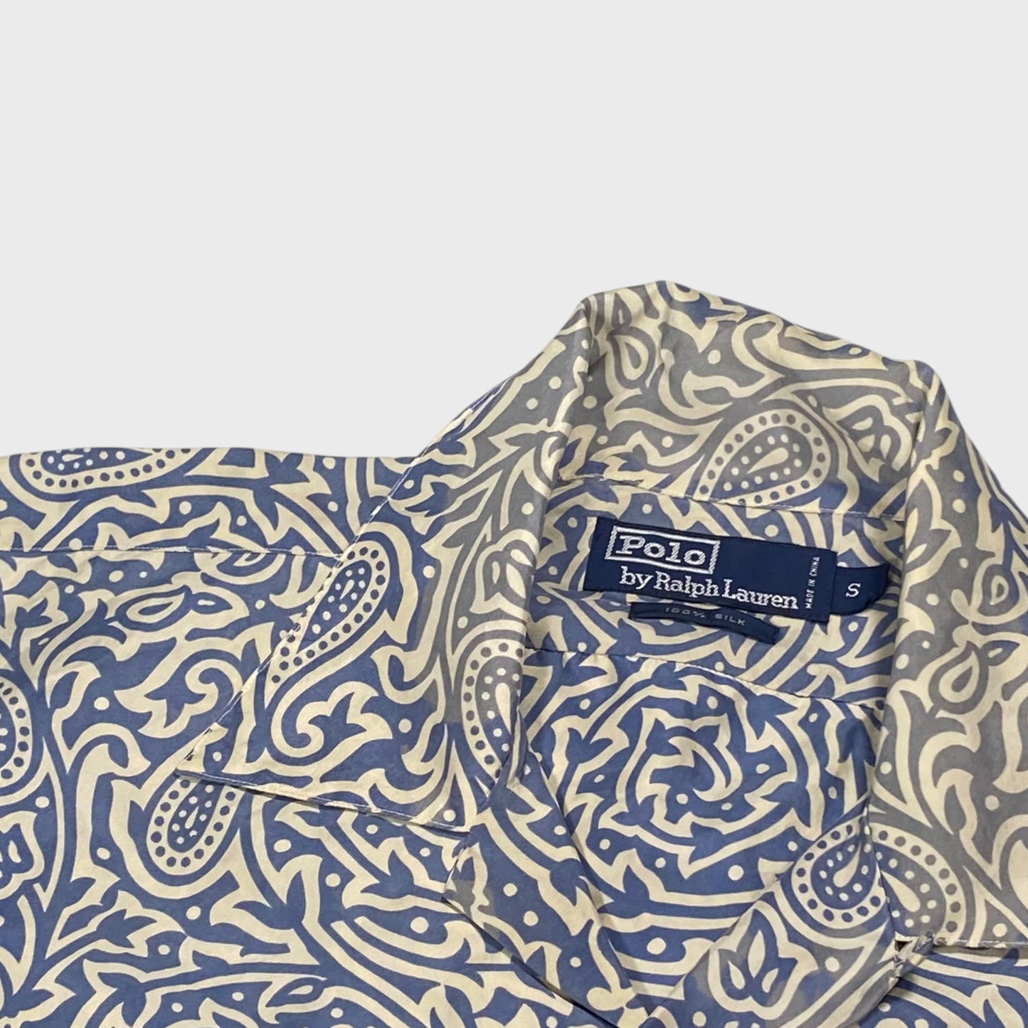 Polo by Ralph Lauren 90s Patterned Silk Shirt Size S