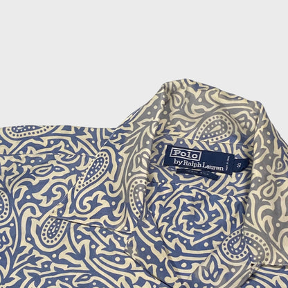 Polo by Ralph Lauren 90s Patterned Silk Shirt Size S