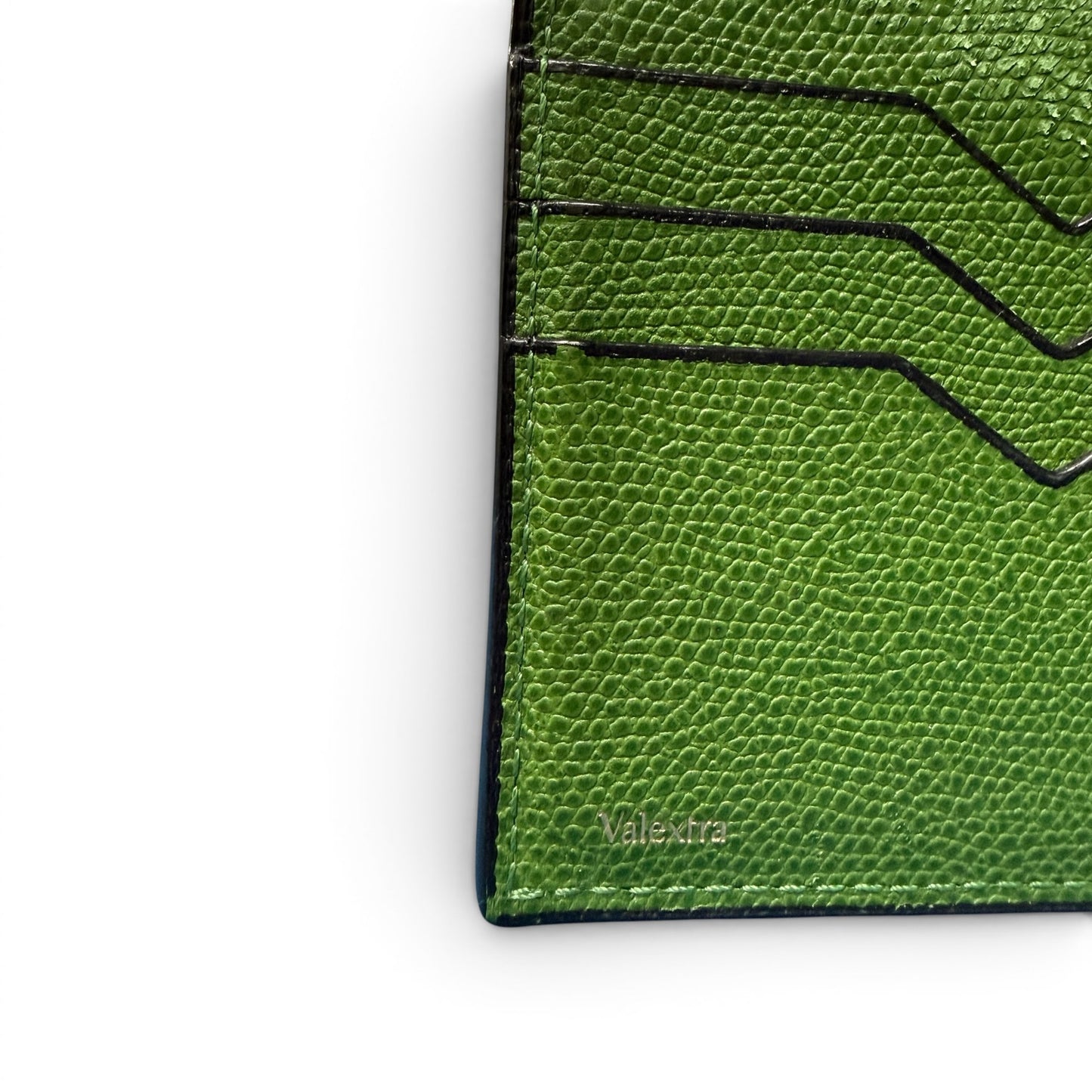 VALEXTRA V-Cut Double Money Clip