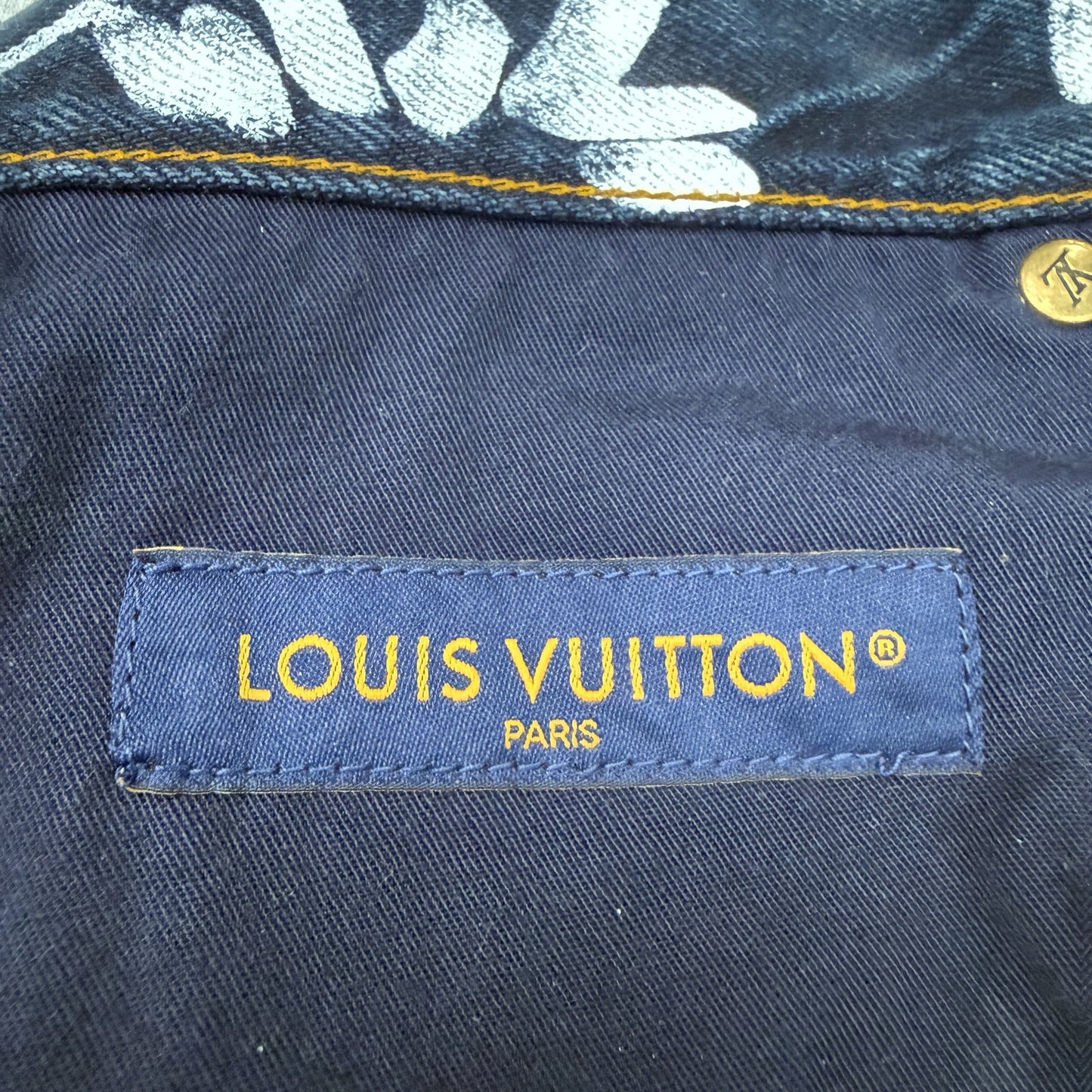 LOUIS VUITTON 25AW NIGO x Pharrell Denim Pants Size 30