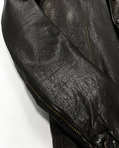 Isamu Katayama Backlash Garment-Dyed Leather Jacket Size M