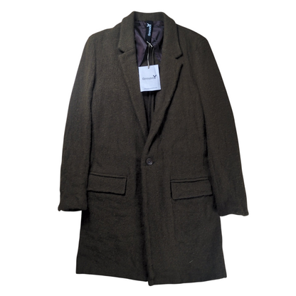 Ground Y Fulling Wool Serge 1B Long Jacket Khaki Size 1