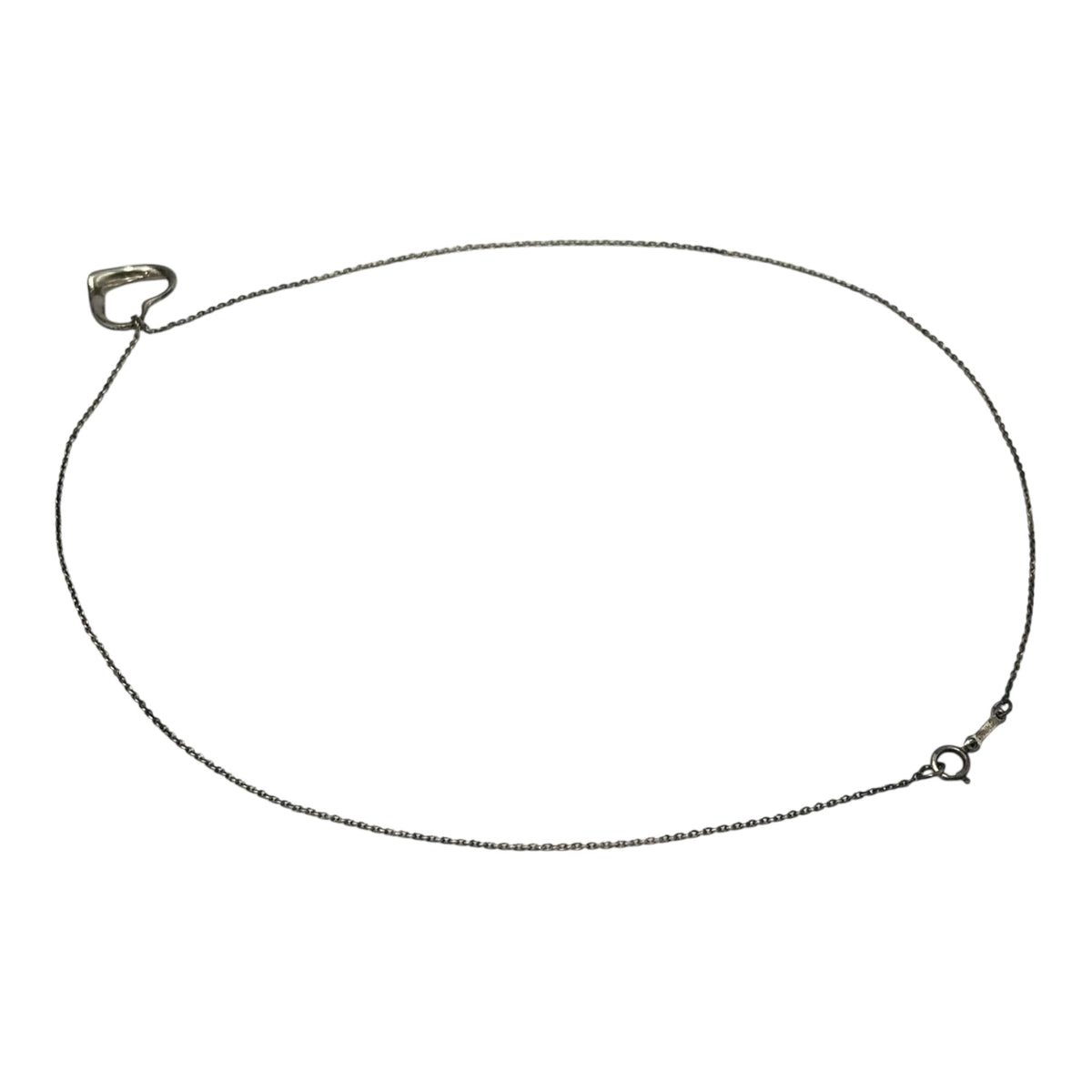 TIFFANY & CO. Elsa Peretti Open Heart Necklace Silver 925