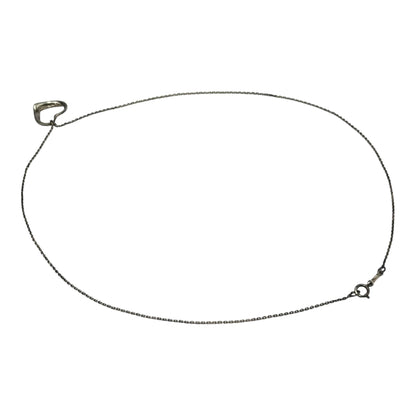 TIFFANY & CO. Elsa Peretti Open Heart Necklace Silver 925