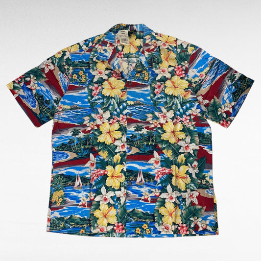 ROYAL CREATIONS Open Collar Shirt Size L
