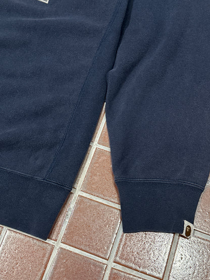 A BATHING APE sweat Vintage 90s-00s APE Shall Never Kill APE Blue Size L