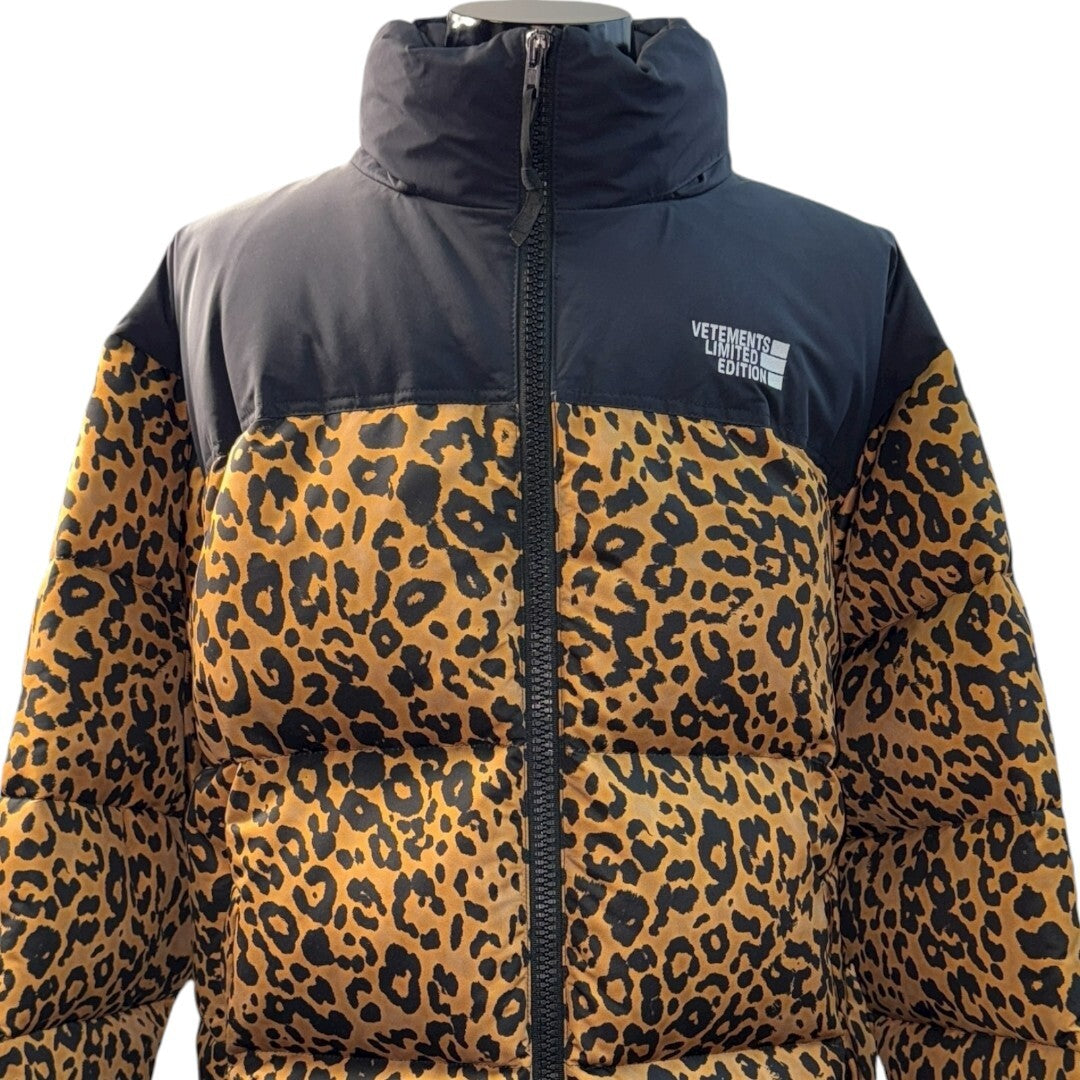 Vetements Down Jacket Leopard Size XL