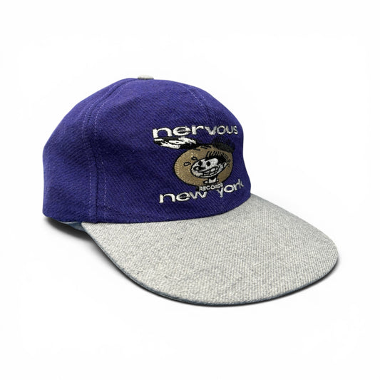 NERVOUS RECORDS Vintage Character Snapback Cap Size ONE SIZE