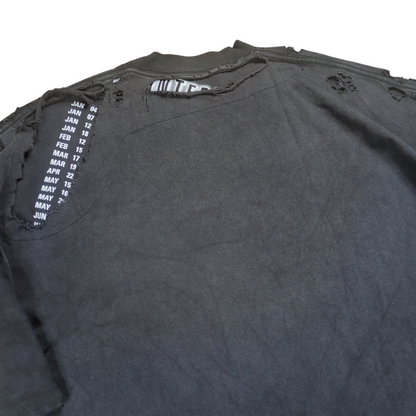 BALENCIAGA Speed Hunters Destroyed Oversized T-Shirt Size 2