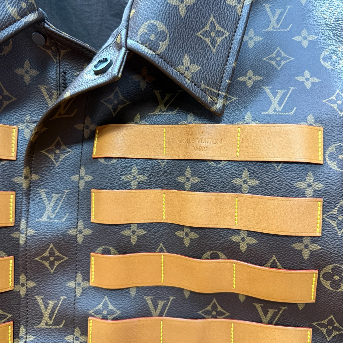 Louis Vuitton x Virgil Abloh 22SS Monogram Military Jacket Size L