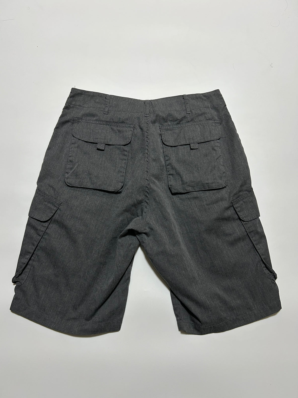 GOODENOUGH 2000s Poly Cotton Cargo Shorts Gray Size M