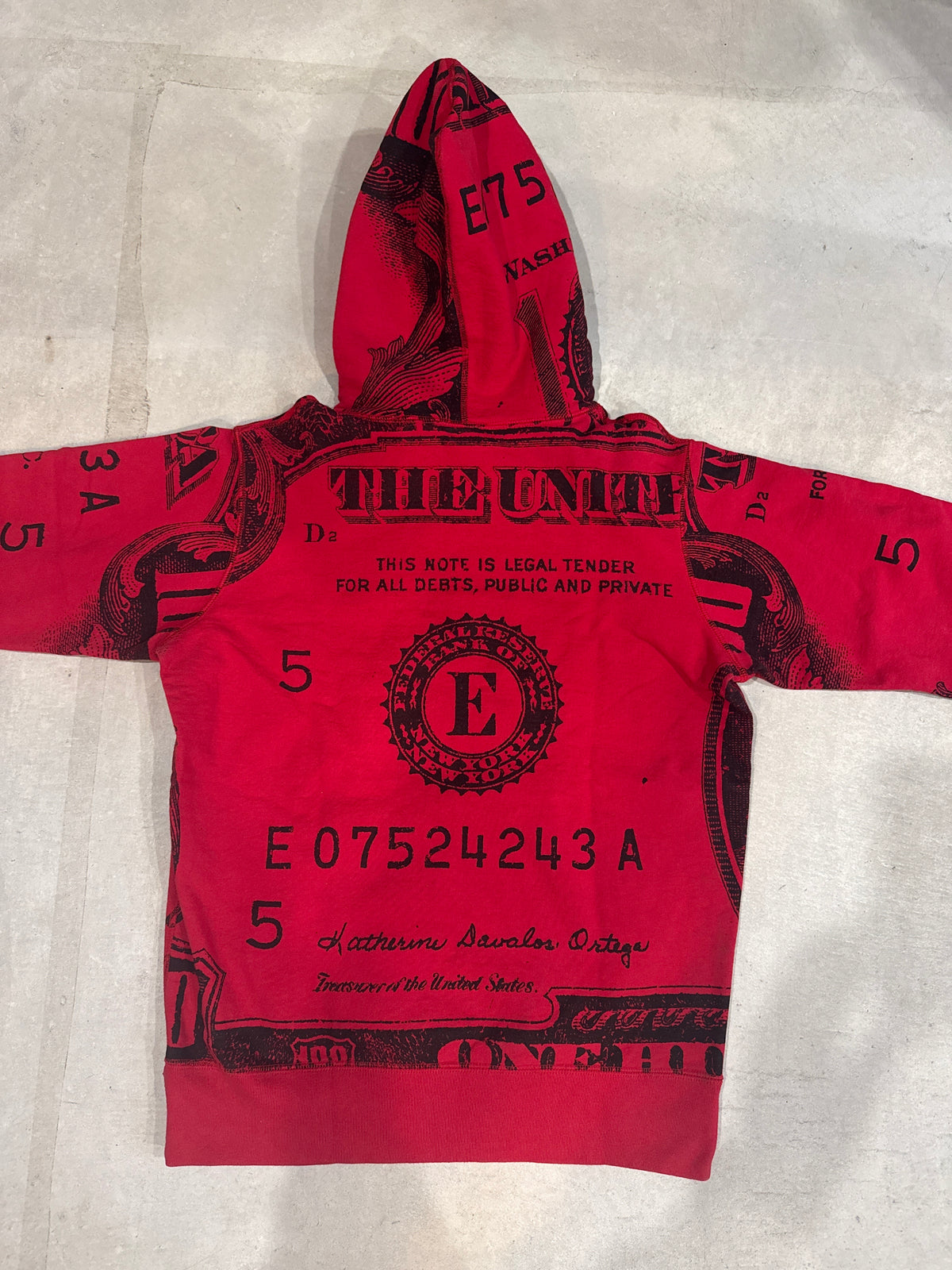Supreme Franklin Pullover Hoodie Red Size M
