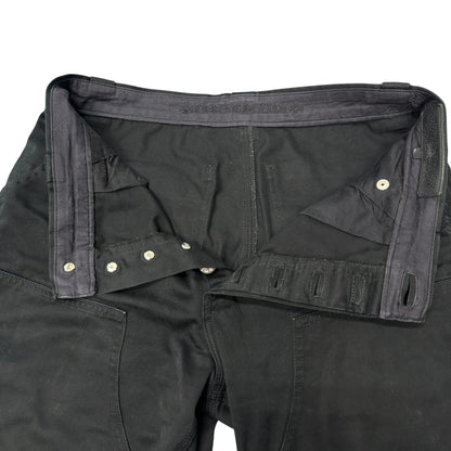 CHROME HEARTS Black Silver 925 Double Work Pants Size 32