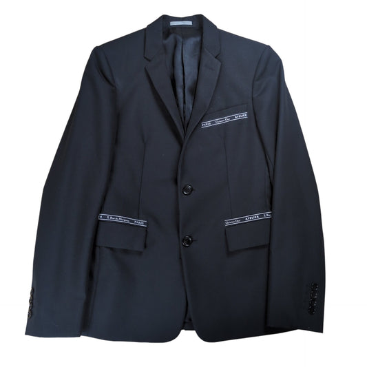 DIOR HOMME Wool Mohair Atelier Tape Logo Jacket Size 42