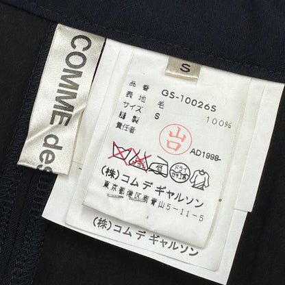 COMME des GARCONS 98AW Bonded Wool Long Wrap Skirt Size S