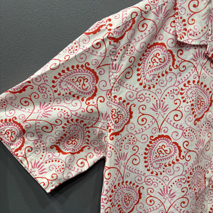 COMME des GARCONS HOMME 03AW Paisley Open Long Sleeve Shirt Size L
