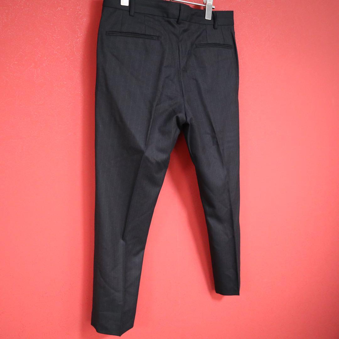 Raf Simons Archive Wool Ankle Tapered Striped Slacks Size 46