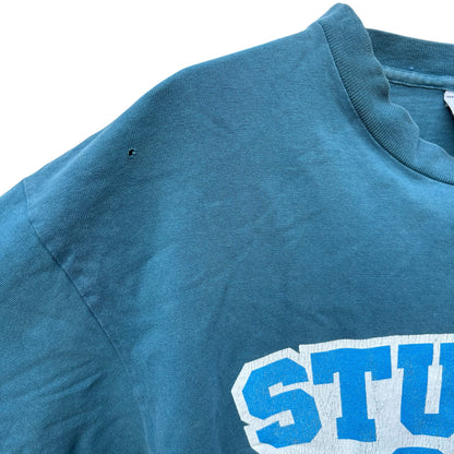 Vintage Stussy 00s Blue Single Stitch T-Shirt Size LARGE
