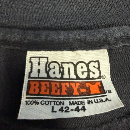 HARLEY DAVIDSON 80s St. Joe Hanes Beefy-T Single Size L