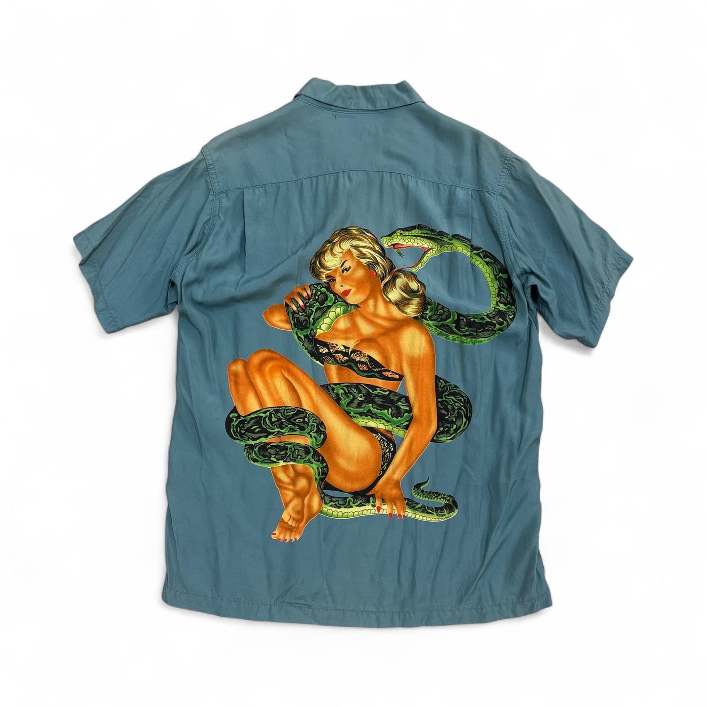 Japanese Brand 90s Hysteric Glamour Blue Rayon Size FREE