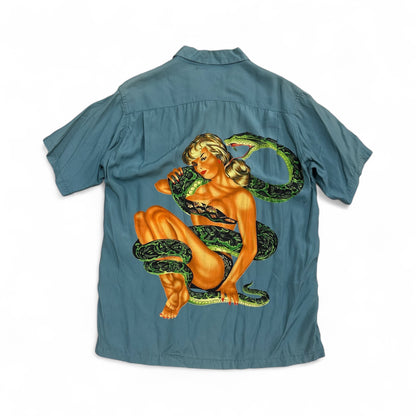 Japanese Brand 90s Hysteric Glamour Blue Rayon Size FREE