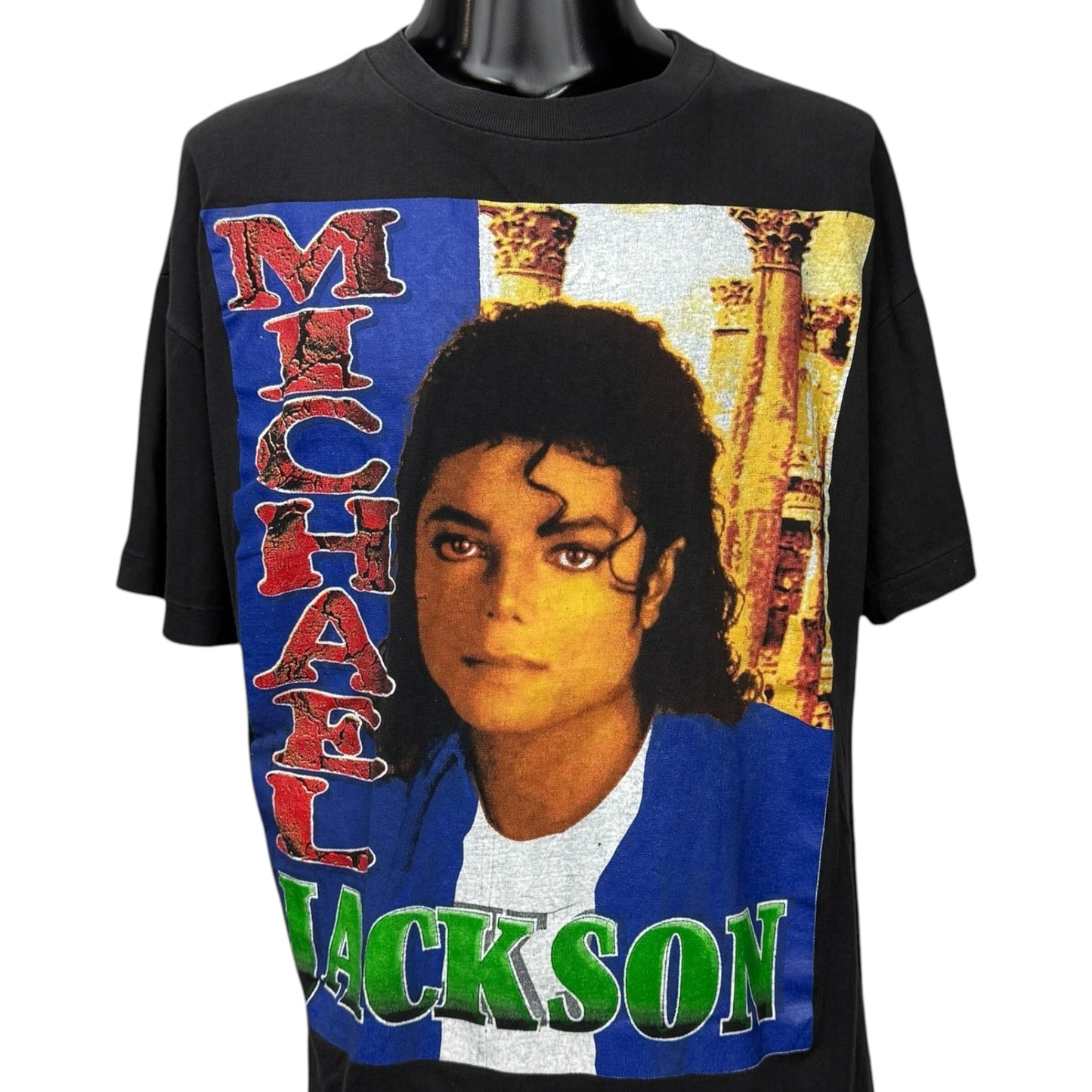 MICHAEL JACKSON 90s "King Of Pop" Rap T-Shirt Size XL