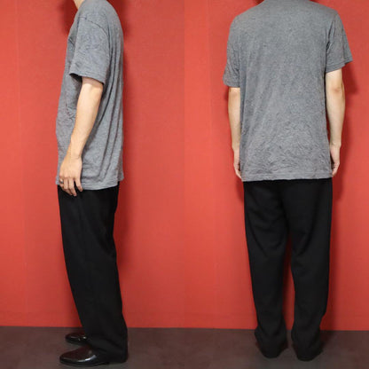 Yohji Yamamoto Y's Wrinkled Logo Embroidered T-Shirt Size 4