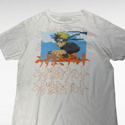 NARUTO T-Shirt White Size M