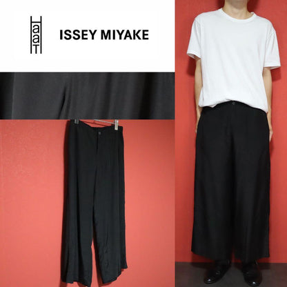 HaaT 00s Cupro Luster Wide Straight Pants Black Size 3