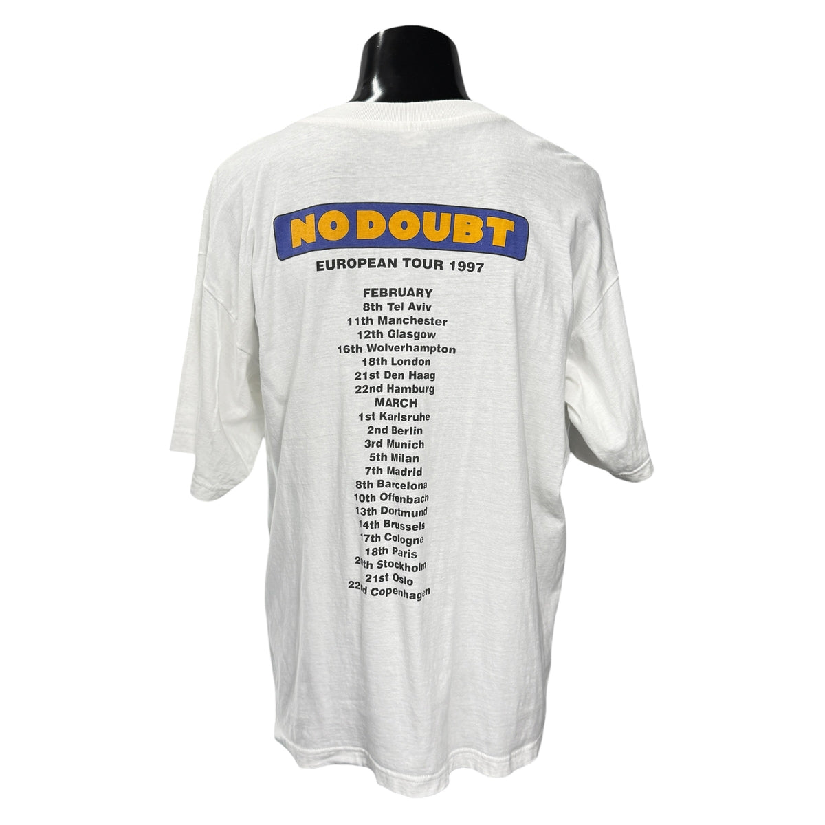 NO DOUBT 90s Vintage European Tour 1997 Double-Sided Size XL